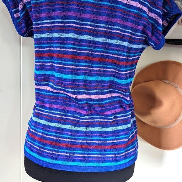 VTG Neiman Marcus Castleberry Knit Sweater 8 Preppy Countryside Retro Glam - Picture 9 of 10